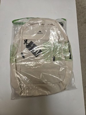 Matein Large White Laptop Backpack with USB Port  NWT