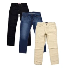 Tommy Hilfiger Mens Jeans Slim Fit Denim Pants Casual Bottoms Flag Logo New Nwt