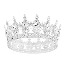 Queen Crown Rhinestone Tiara for Women Costume Party Princess Birthday Crown