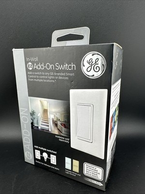 GE 3-Way Smart EZ ADD-ON Switch White/Almond Rocker 15A Bluetooth Zigbee Z-Wave 