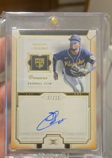 2024 Topps Definitive Collection Rc Auto Jackson Chourio #DRA-JC Orange 07/15 