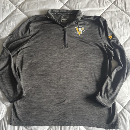Fanatics NHL Pittsburgh Penguins 1/4 Zip Pullover Sweatshirt Men’s Size XXL 2XL - Picture 1 of 8