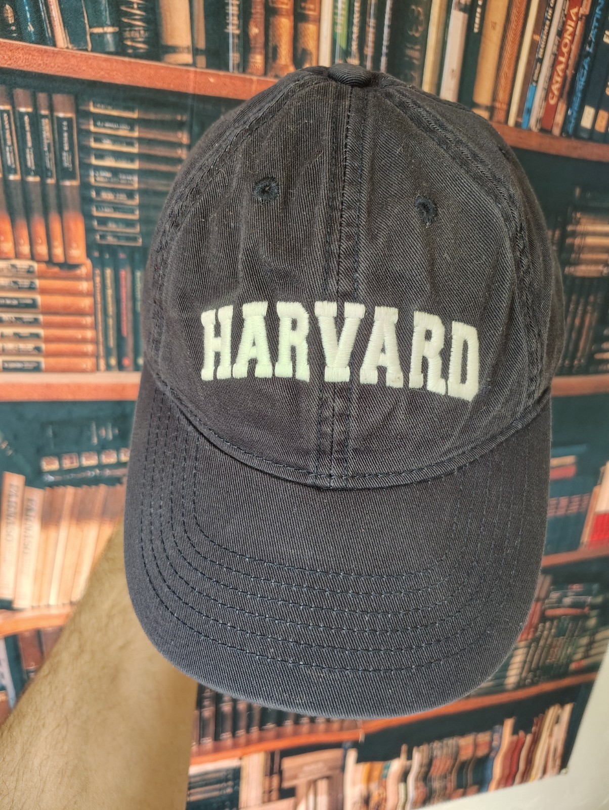 HARVARD LEGACY EMBROIDERED UNIVERSITY BASEBALL CAP HAT ADJUSTABLE STRAPBACK