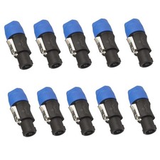 4Pole Speakon Twist Lock Plug with Neutrik NL4FC NL4FX NLT4X Audio Speaker Cable
