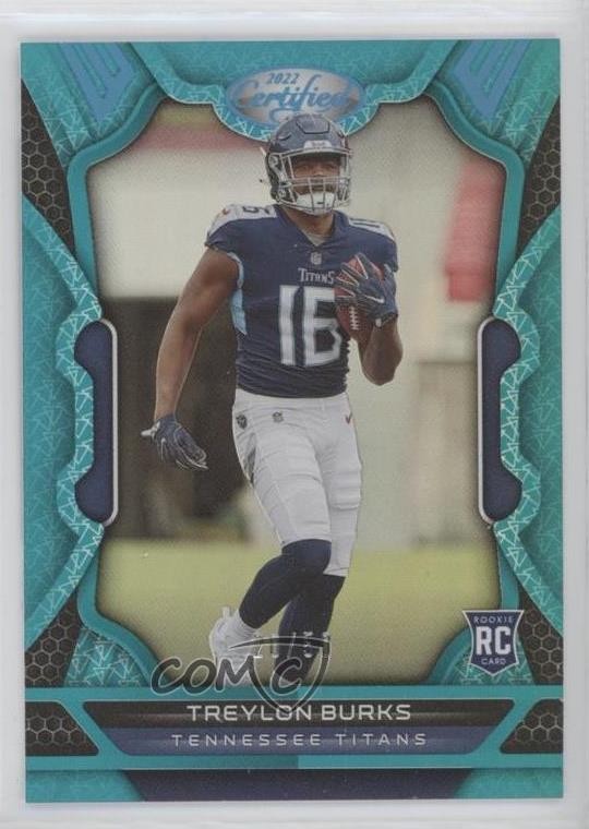 2022 Certified Rookies Mirror Teal /50 Treylon Burks #115 n0c