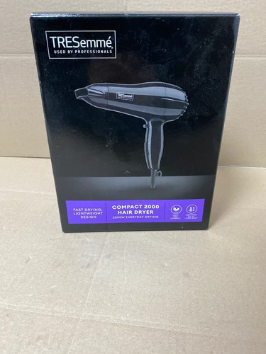 TRESemme Compact 2000W Haar DC Motor Trockner leicht & kompakt 2 Geschwindigkeiten schwarz