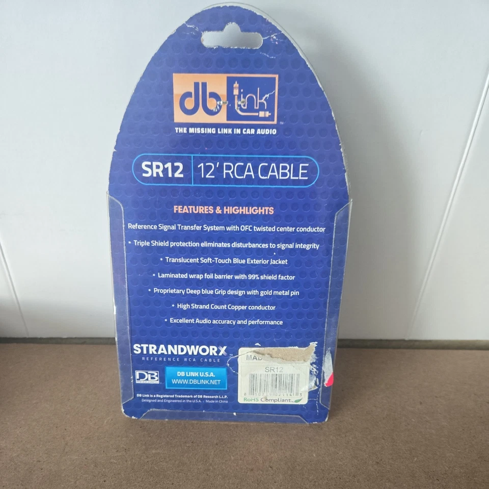 DB Link® High Strand OFC Strandworx® Series RCA Cable (12 Ft.) - Image 3 of 4