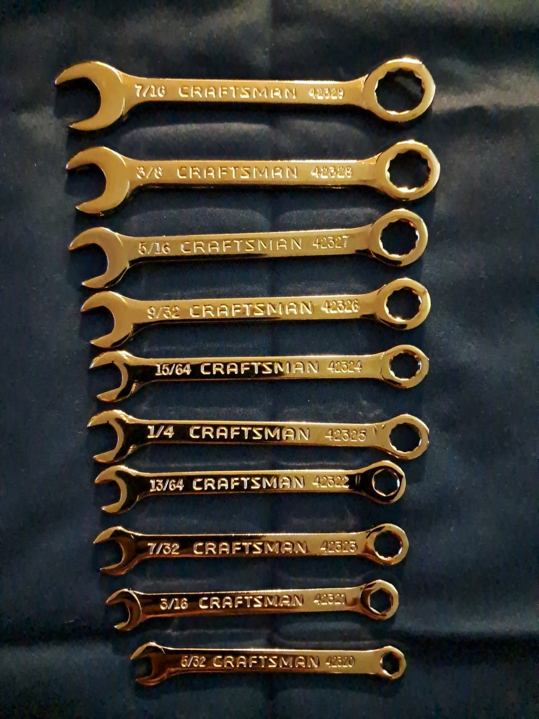 Craftsman 10pc SAE Midget Combination Wrench Set