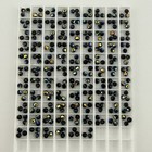 288 Piece Swarovski 5000 Crystal Jet Black AB 3mm Round Faceted Beads — photo 1