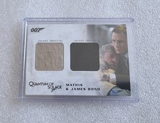 JAMES BOND ARCHIVES DUAL COSTUME RELIC CARD QC10 MATHIS' & JAMES BOND'S JACKET