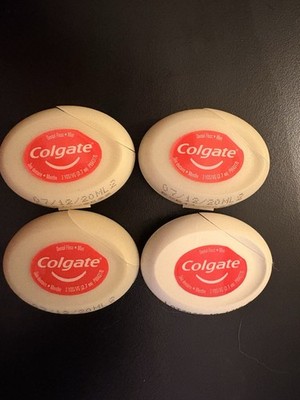 Colgate Total Lot Of 4 Dental Floss Roll Mint Flavor 3 yds Each