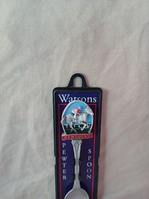 Watsons Kentucky KY Pewter Spoon Souvenir Horse Racing Derby Made In UK With...