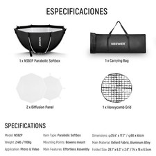 Triopo Octagonal Softbox 47.2", Quick Release Bowens Softbox with Honeycomb Grid