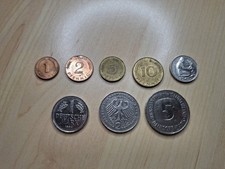 Set DM M&uuml;nzen 1 Pfennig Bis 5 Mark Deutsche Mark Bundesrepublik