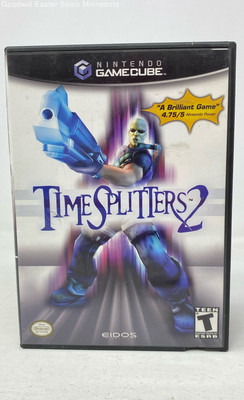 Time Splitters 2 Video Game For Nintendo GameCube w/Case & Booklets -Tested