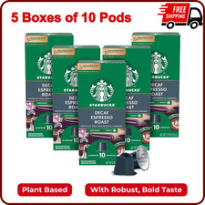 Starbucks by Nespresso Original Line, Decaf Espresso, Dark Roast, 50-Count Pods