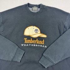 Vintage Timberland Sweatshirt Adult XL Weathergear Hat Embroidery 90s USA