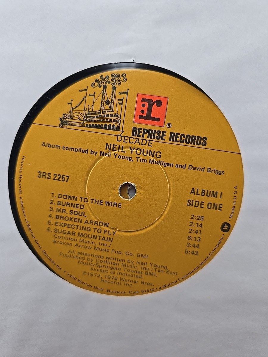 米3discs LP Neil Young Decade (3LP) 093624915461 REPRISE /00920 Neil Young Decade Original 1977 LP Reprise 3RS 2257 *ALBUMS I
