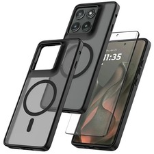 Magnetic for Motorola Edge 5g 2025 Case with Tempered Glass Screen Protector New