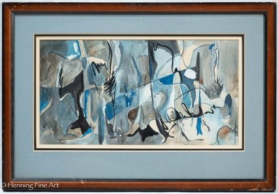 Beautiful Vintage Abstract Expressionist Painting Signed, Jean Marie Calmette?