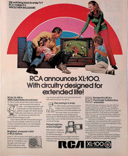 1971 RCA XL-100 Solid State AccuColor Vintage Television Print Ad Life Nov 5