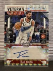 Trae Young 2024-25 Mosaic Veteran Ticket White /25 Hawks Wizards Auto