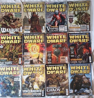 Warhammer White Dwarf 2008 complete year run.