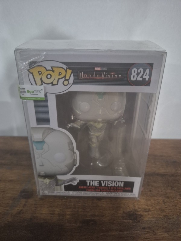 The Vision Funko Pop #824 in Pop Protector