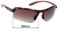 SFx Replacement Sunglass Lenses fits Bolle Vitesse - 68mm Wide