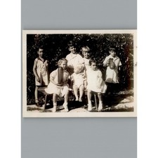 Antique 1940's Gather The Children - Black & White Photography Photos