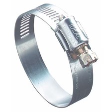 Zoro Select 5406 Worm Gear Hose Clamp, 9/16"W, 3/8"Id, Pk10,  5406