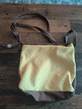 Handtasche Damen Gelb Punkte