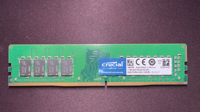 Crucial 8GB DDR4 2400MHz PC4-2400 Desktop RAM CT8G4DFD824A Tested