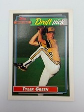 #764 Tyler Green [Rookie] Phillies 1992 Topps Baseball Card NM. rookie card picture