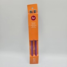 Boye US Size 11 8Mm Aluminum Knitting Needles 10 Inch Set Of 2 Violet