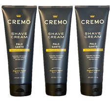 Cremo Shave Cream Palo Santo Moisturizing Formula 6 Oz Each Lot Of 3