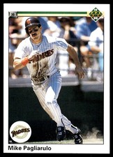 Mike Pagliarulo 1990 Upper Deck #329 Padres MLB READ FREE SHIPPING AutographDen