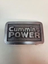 Vintage Cummins Power Engine Co Promo Belt Buckle Winter Associates Made in USA