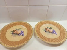 2 Fitz & Floyd Classic Choices TUSCANY INTAGLIA Salad Plates