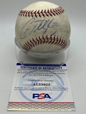 Chad Billingsley Dodgers Phillies Signed Autograph OMLB Used Baseball PSA DNA