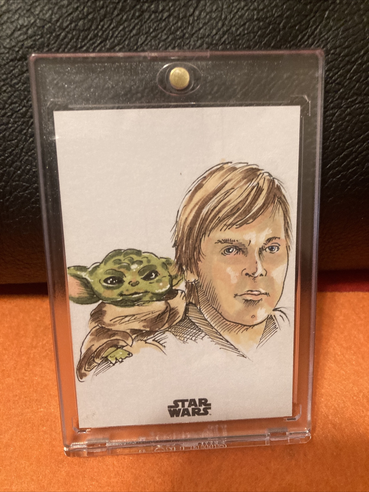 2022 TOPPS STAR WARS BOOK OF BOBA FETT-LUKE SKYWALKER,YODA SKETCH CARD SP# 1/1