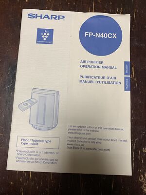Sharp Air Purifier English & French Manual FP-N40CX