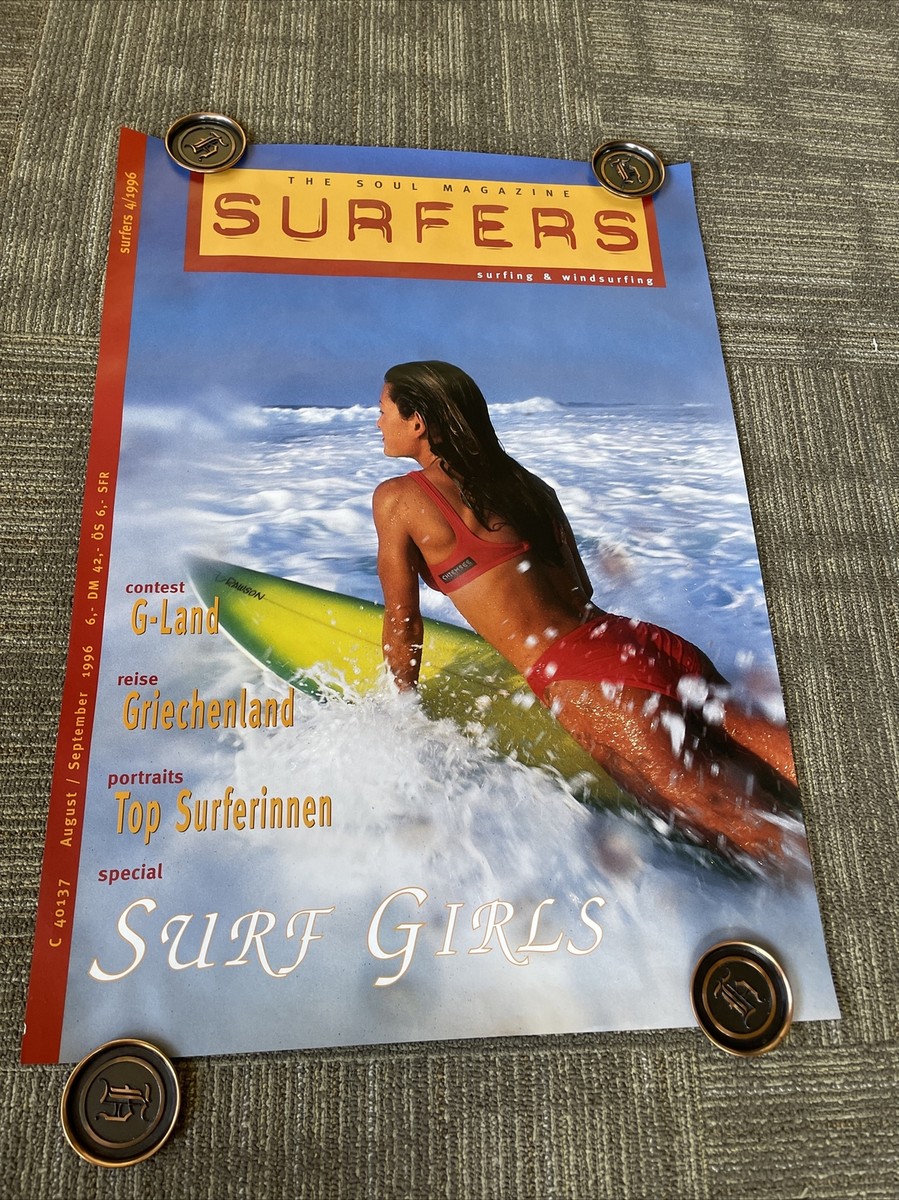 Vintage SURFING Magazine 1996 Surf Girls Poster 23” X 33” #11 | eBay