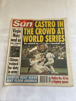 1994 January 4 Sun News, Castro in the Crowd at World Series (MH4)