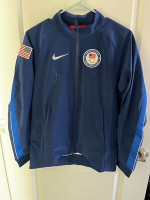 $400 Nike Dri-Fit Adv Sz M Paralympic Team Issued USA Olympic Jacket DZ3573-492