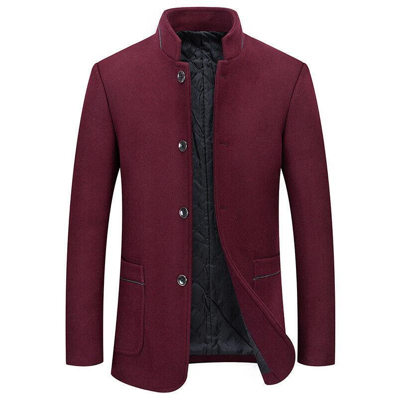 ジャケット・アウター MEN'S WOOL PILE ROUND COLLAR JACKET 44 MEN'S WOOL PILE ROUND COLLAR JACKET 44