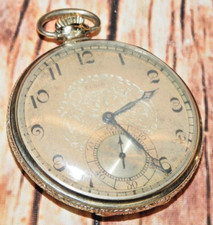 Elgin Streamline 14K Gold Filled 1925 17 Jewel Open Face Pocket Watch WORKS