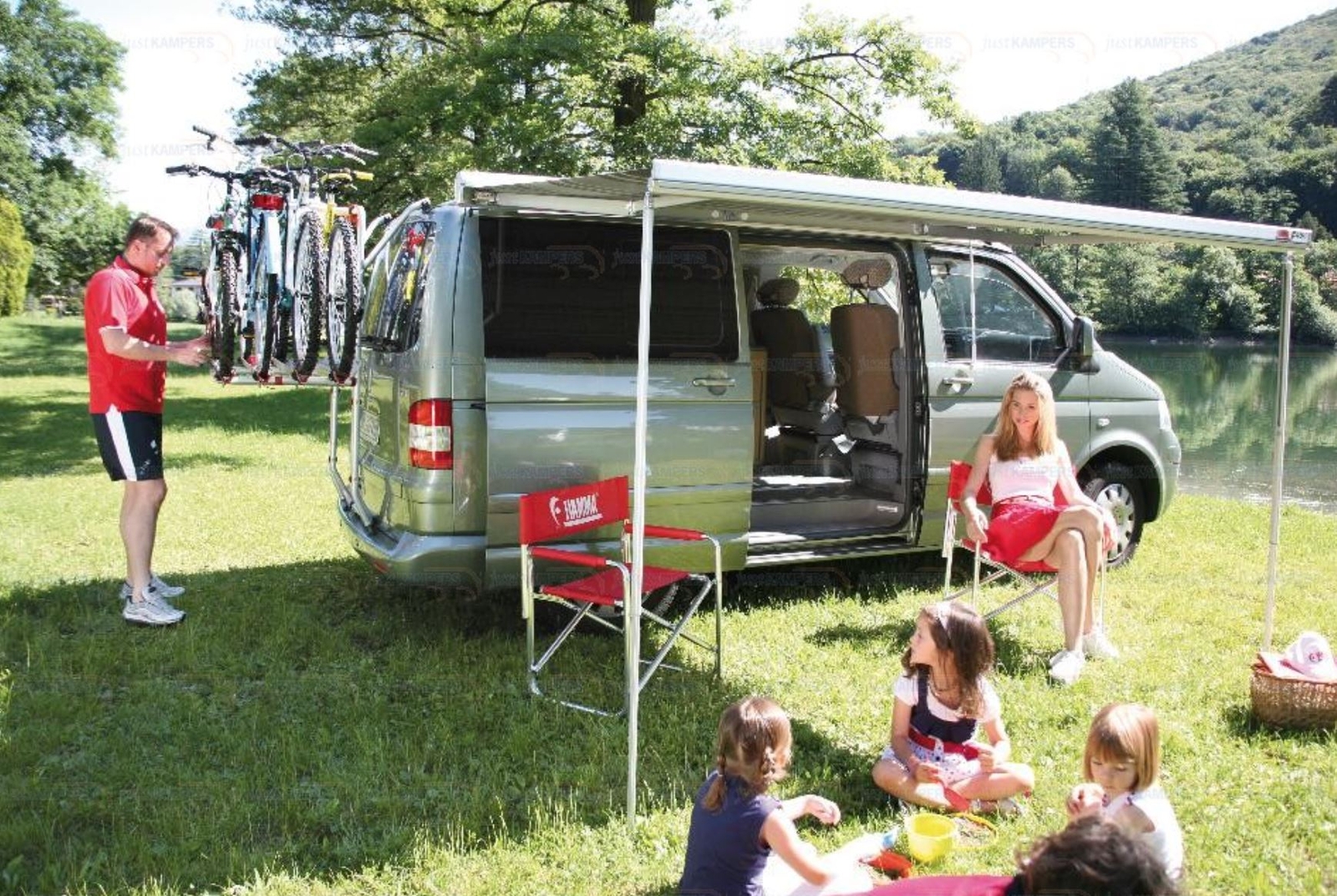 Fiamma F45s 260 VW T5/T6 SWB Transporter Titanium/Royal Grey - UK Market RHD