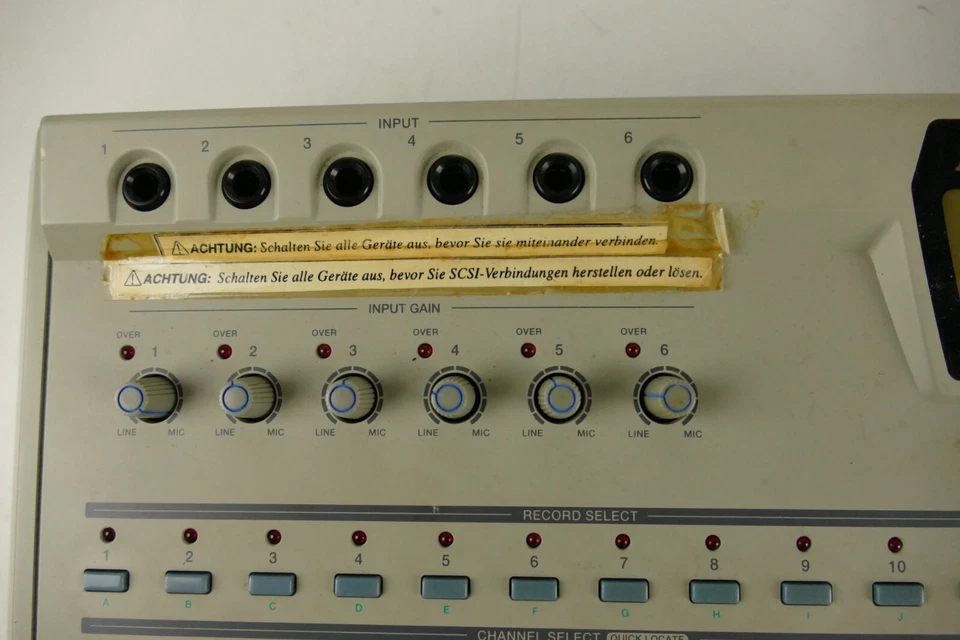 Akai DPS12 Digital Personal Studio Display-Fehler Bastler ohne H-Disc Hi-4716 - Bild 4 von 4