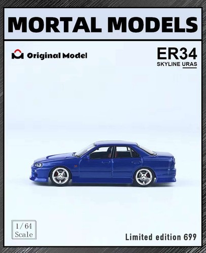 1/64 Mortal&OM Nissan ER34 uras SKYLINE Juguetes Diecast Modelo de Coche Regalos Limitados 699 - Imagen 21 de 21